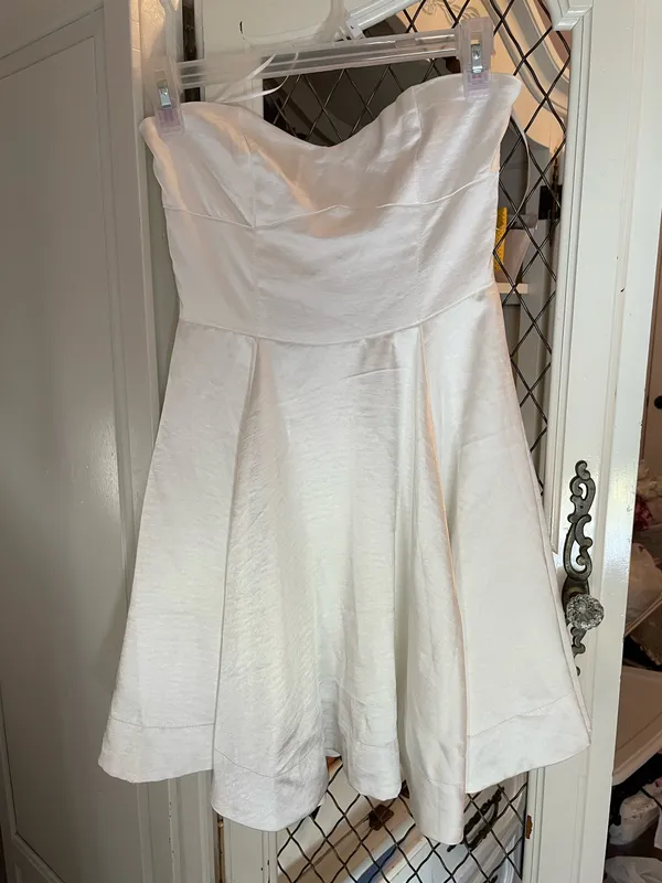 Altar'd State strapless mini satin dress - Image 2