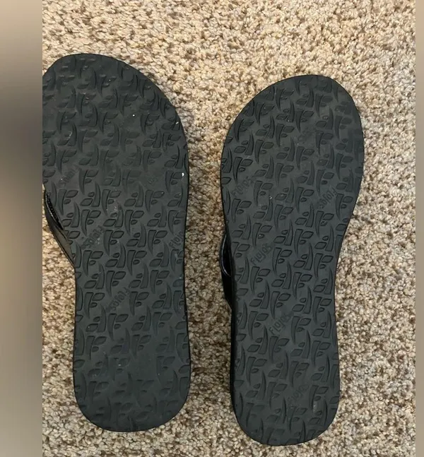 Flojos flip flops Black Size 9 - Image 2