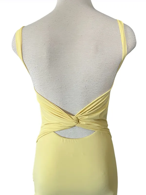 PRINCESS POLLY Kassanda Mini Dress Yellow Size 4 - Image 9