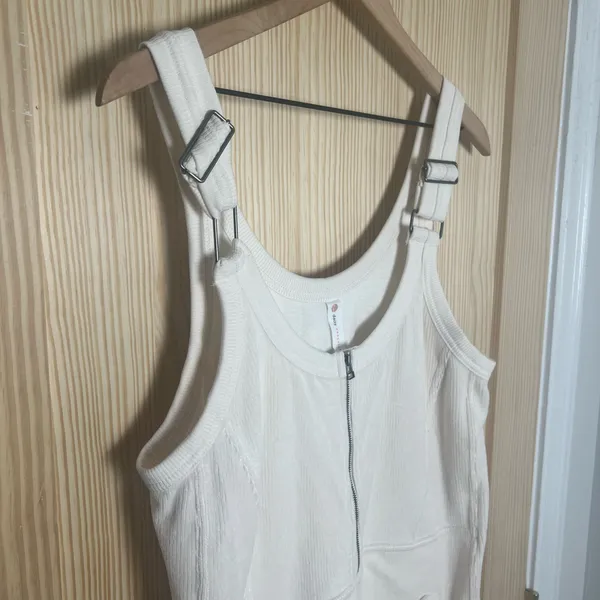 ANTHROPOLOGIE- Daily Practice Jockey Mini Dress Ivory Size S - Image 3