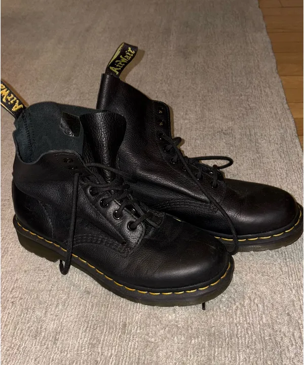 Dr. Martens black 1460s slip boots - Image 2