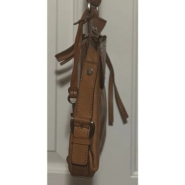 Fossil Women's Vintage Geniune Brown Soft Supple Leather Crossbody Shoulder Bag - Image 3