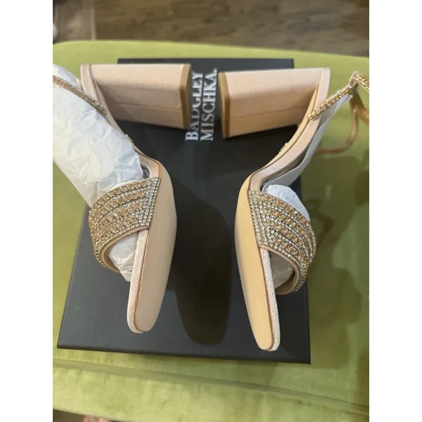 Badgley Mischka Becca rhinestone jeweled sandals size 6 Bridal Fairy - Image 8