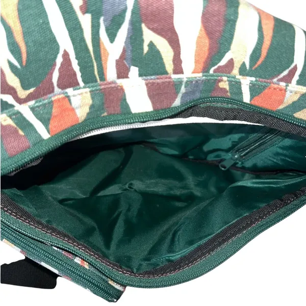 KAVU Rope Sling Bag One Size Multicolor Canvas Abstract Camo Outdoor Y2K Utility - Image 4