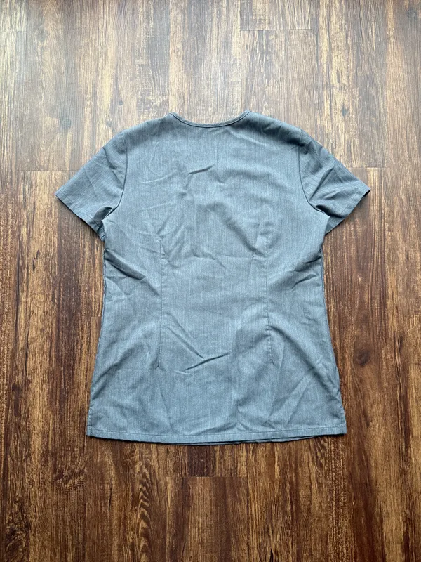 FIGS Women’s Graphite Gray Casma Three Pocket Scrub Top - Size XS - Image 2