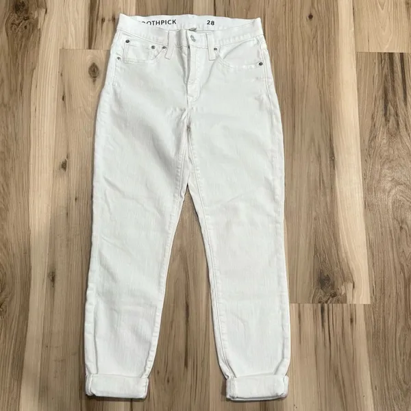 J. Crew Toothpick Skinny White Jeans Women’s 28 - Image 6