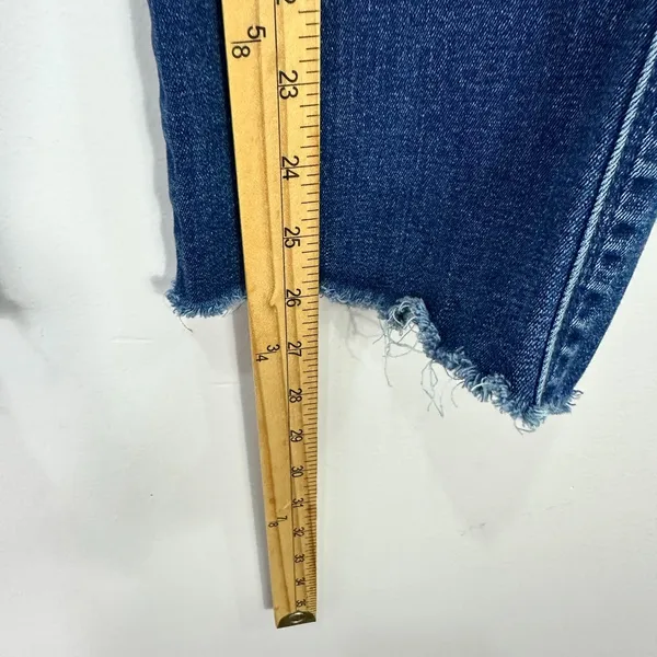 7 For All Mankind Jeans Womens 25 Blue Dark Wash‎ Kimmie Straight Leg Stretch - Image 6
