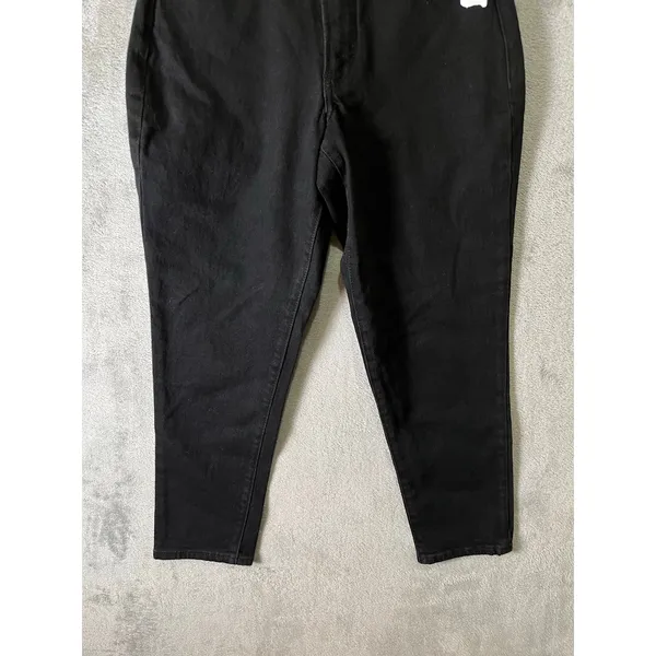 Old Navy High Rise Curvy O.G. Straight‎ Black Jeans Petite 2 Slim Stretch New - Image 3