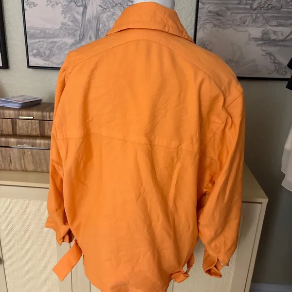 ARITZIA‎ BABATON 1-01 Orange Wool Oversized Jacket Size XXS streetwear - Image 3