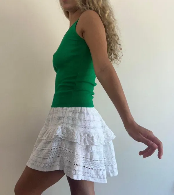 Citi Wear Green Rib Knit Tank Top - Image 3