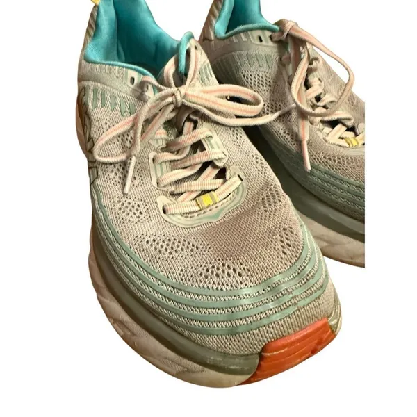 Hoka One One Womens Bondi 6 1019270 VBWI Gray‎ Running Shoes Sneakers Size 7.5 - Image 5