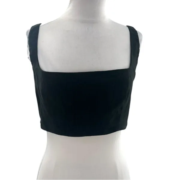 Reformation pepper linen crop top black sz‎ M - Image 7