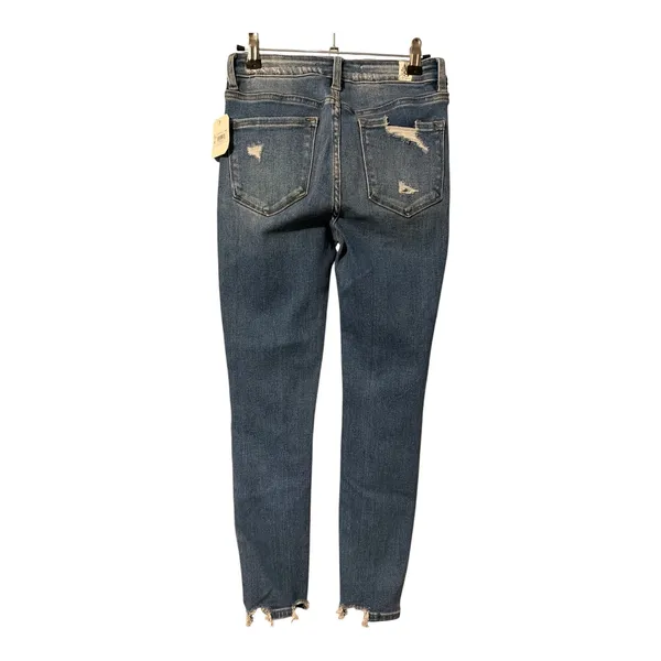 Altar'd State Womens Medium Wash Distressed Skinny Jeans, Size 26 - Image 3