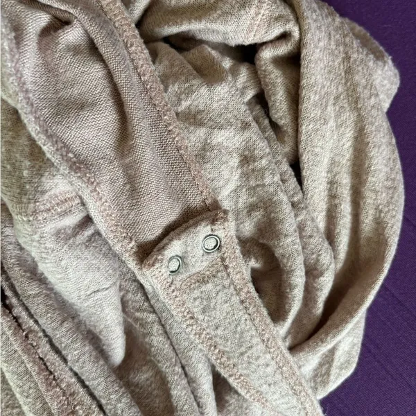 Abercrombie & Fitch A&F Cozy Wrap Front Bodysuit Long Sleeve X-Large Pink - Image 5