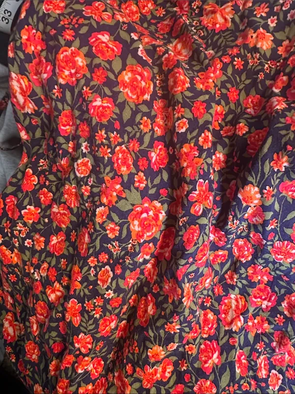 Urban Outfitters Archive Black and‎ Red Roses Maxi Slip Dress - Image 4