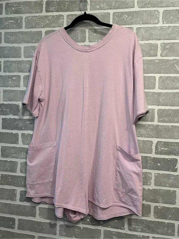Free People‎ Lavender Purple Hot Shot Tee Romper Size Small - Image 3