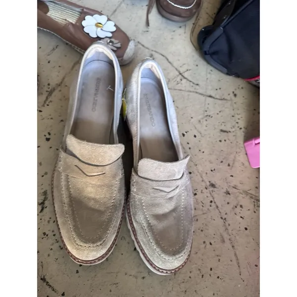 Bernardo Women's Selma Slip-On Leather Loafers Clay Split Suede Sz 10M - Image 3
