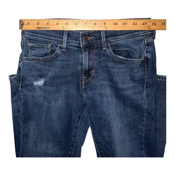 Levi's Womens 701 Super Skinny Distressed Jeans, Size 27 - Image 8