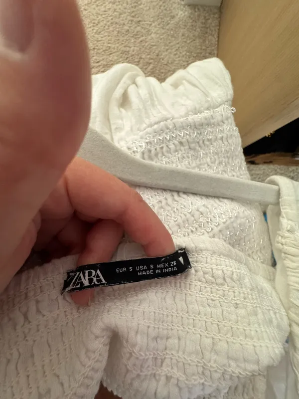ZARA Dress Maxi White - Image 3