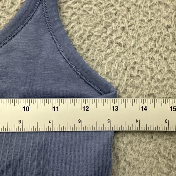 Lululemon Ebb To Street Tank Top Oasis Blue Athletic Athleisure Women's 6 - Image 5