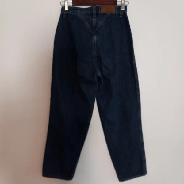 Rockies 27x27 Womens High Rise Rodeo Cowgirl Western Cotton Dark Denim Jeans - Image 4