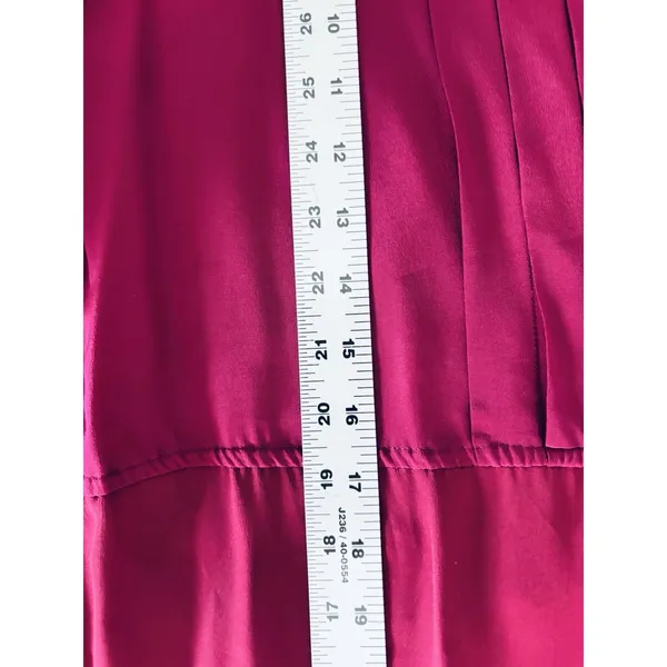 Vintage Maggy London by Jeannene Booher 100% Silk Dress 12‎ Magenta Pink Classic - Image 9