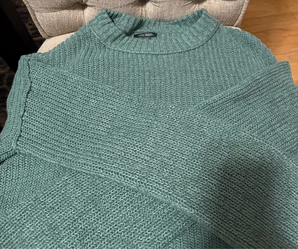 Wild Fable Mint Green Cropped Sweater - Image 3