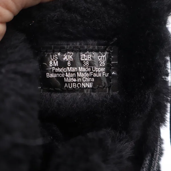 Ryka Aubonne Womens Black Faux Fur Lined Bungee Winter Snow Boots Size 8M - Image 5