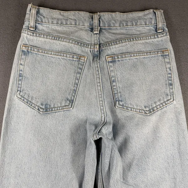 Reformation Cynthia High Rise Straight Cropped Jeans Womens 25 Cropped Raw Hem - Image 16