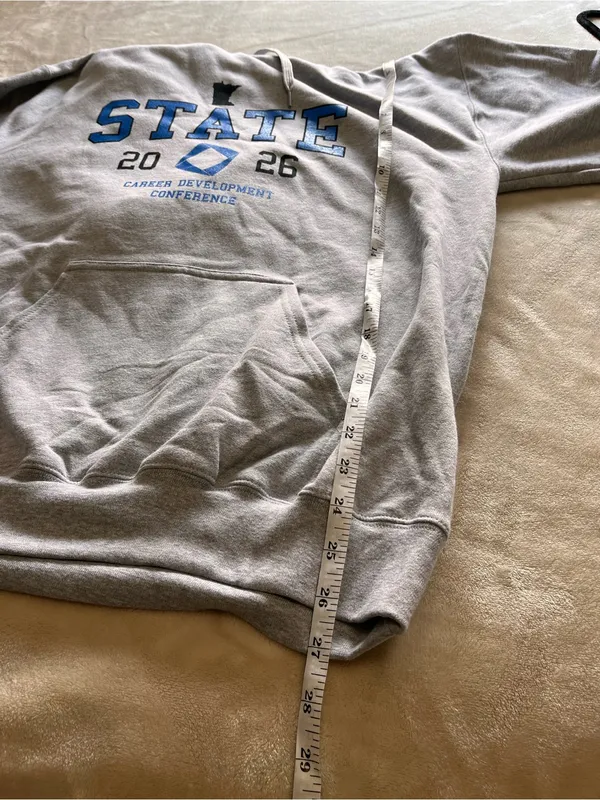 MN State 2026 Career Conference Gray Pullover Hoodie Sweatshirt Unisex Sz M NWOT - Image 7