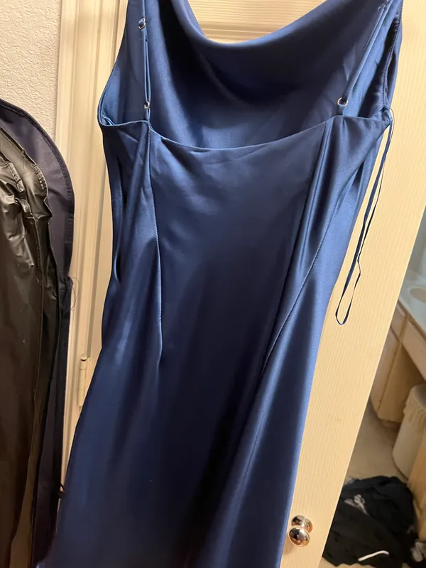 Native Daughters Blue Silk Mini Dress - Image 2