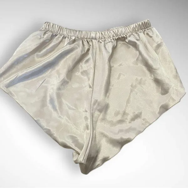 ANNA-KACI Khaki Satin Camisole And Shorts Pajama Set Medium | NWT - Image 12