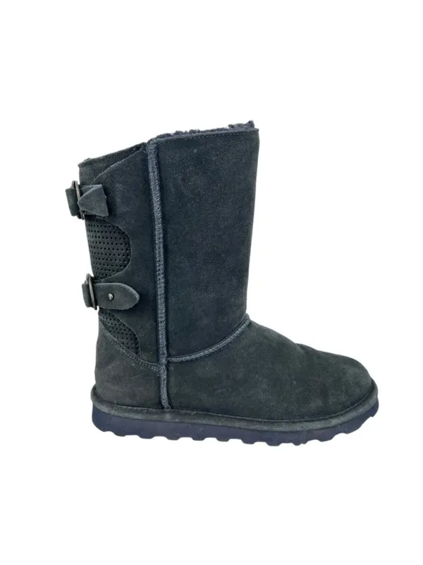 Bearpaw Clara Suede Winter Boots Navy Blue Size 10 Cozy Cabincore - Image 3