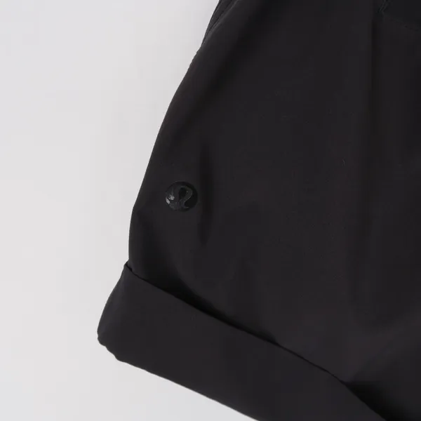 lululemon athletica Black Cuffed Drawstring Shorts - Image 3