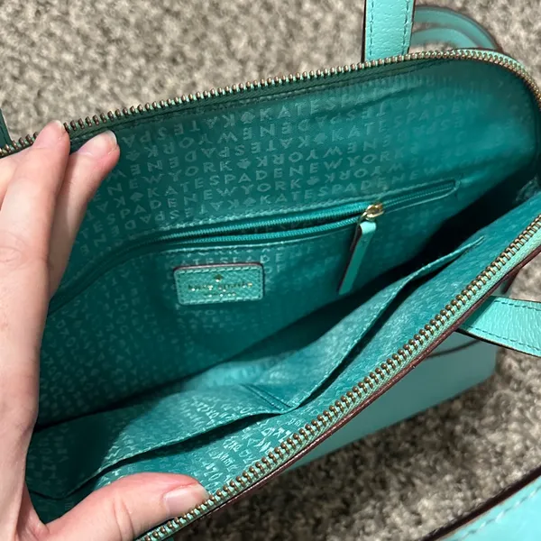 Kate Spade Aqua Blue Satchel - Image 5