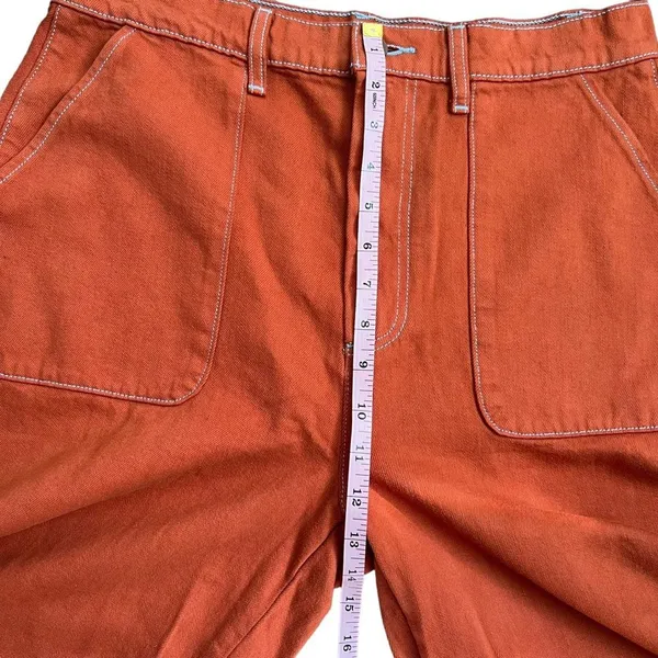Roller Rabbit Elle Terra Cotta Cropped Wide Leg Pants Size 10 NWT - Image 8