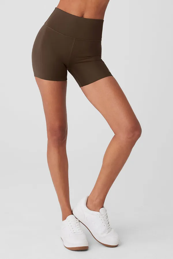 ALO Chocolate 5" Airlift Energy Shorts (S) - Image 5