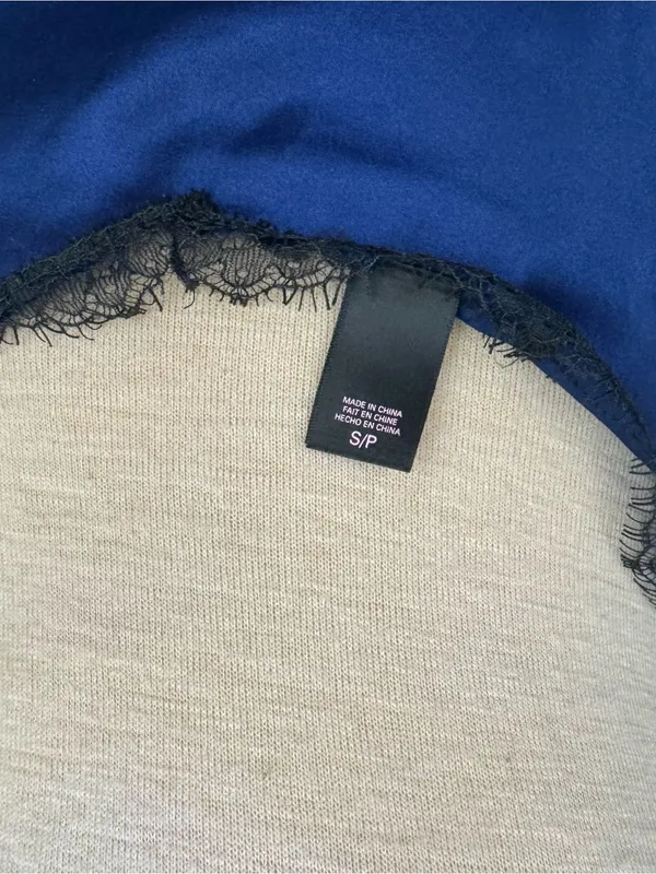 Victoria’s Secret Lace Halter Blue Nighty Chemise Lingerie Small - Image 4