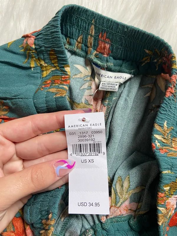 NWT american eagle floral flowy pants - Image 7