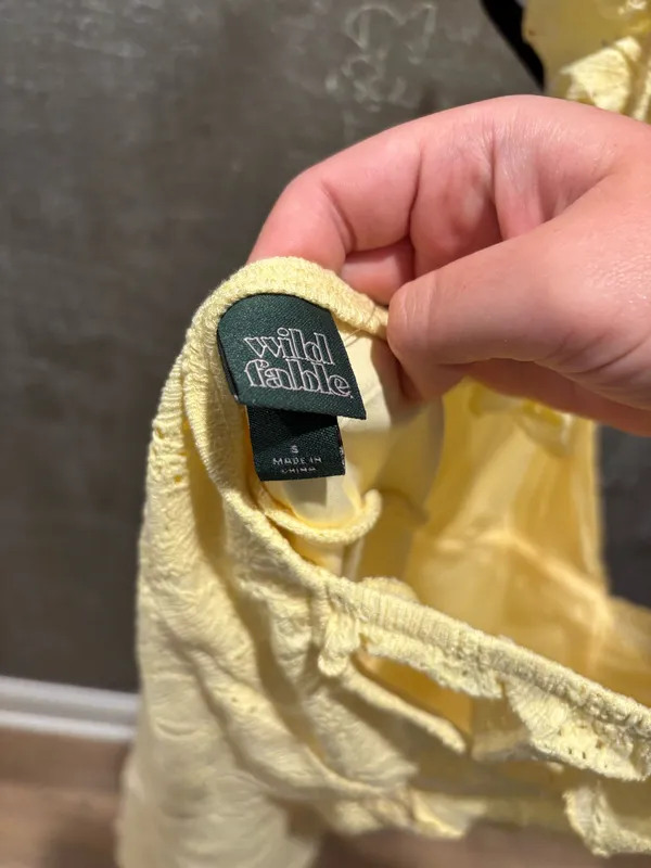 Wild Fable Light Yellow Dress - Image 3