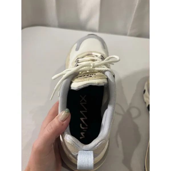 Nike Air‎ Max 270 React CT1287-100 White Fossil Running Shoes Sneakers Women 8.5 - Image 8