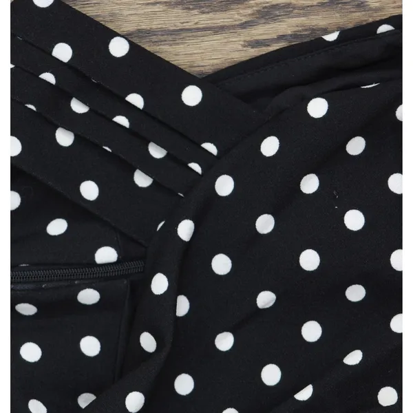 NWT Rachel By Rachel Roy Harland Printed Halter Polka Dot Dress Black / White S - Image 10