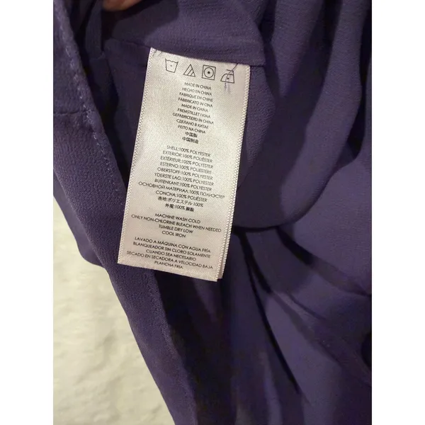 Michael Michael Kors Purple Twist Front V-Neck Sleeveless Blouse Top‎ Small - Image 9