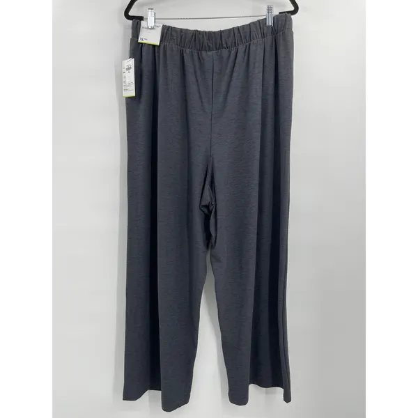 Old Navy Womens Active Go Dry Heather Dark Gray Wide Leg Stretchy Pants XL Tall - Image 13
