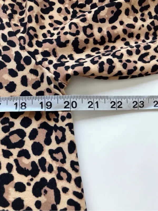 ZENANA | Leopard Print Lounge Set | 2 Piece Top & Jogger | Size L - Image 11