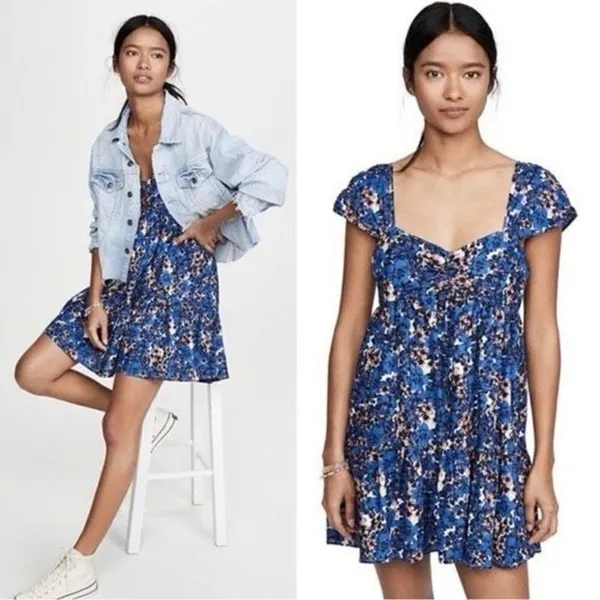 ✨Free People Pattern Play Floral Mini Dress - Babydoll✨ - Image 5