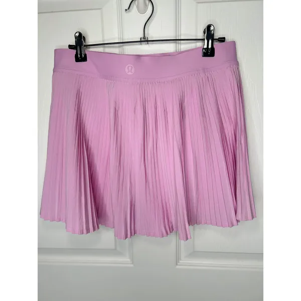 Lululemon Varsity High Rise Pleated Tennis Skirt 8 Meadowsweet Pink LW8AJYS - Image 3