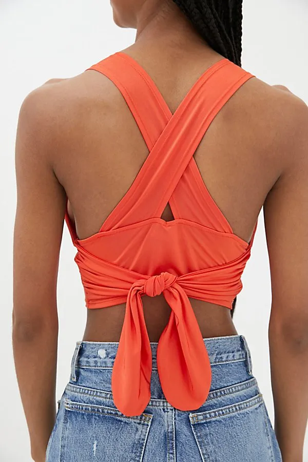 Urban Outfitters Red Plunging Top - Image 2