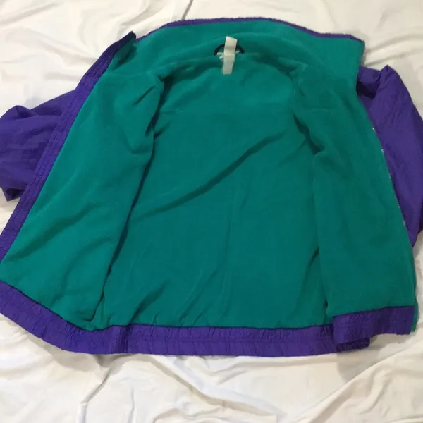 Vintage 90s Sierra Designs blue purple teal windbreaker ski jacket size M - Image 5