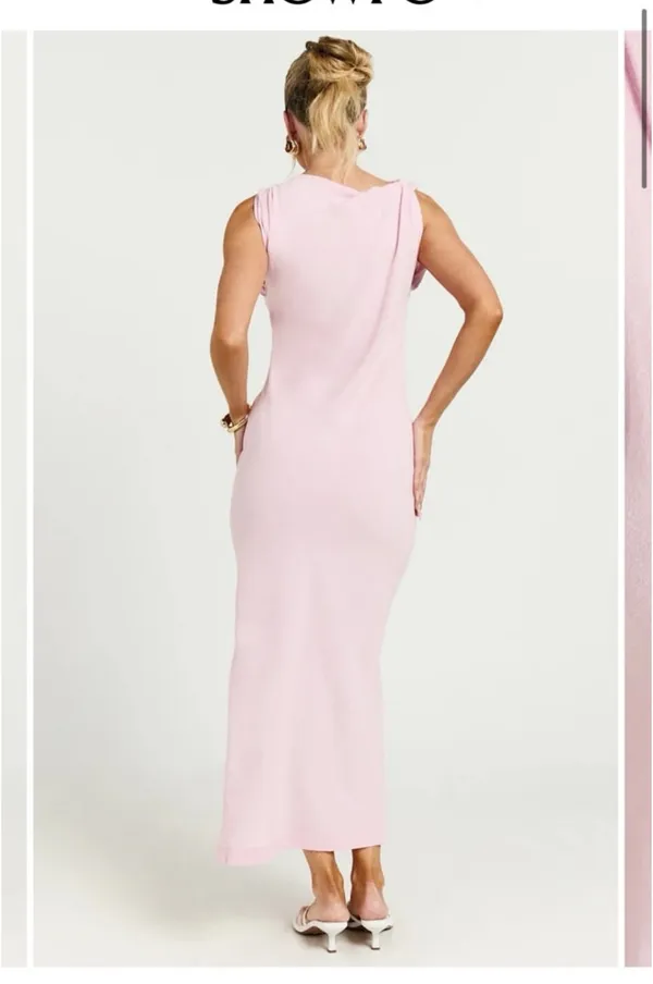 NWT SHOWPO linen blend dress size 4 - Image 4
